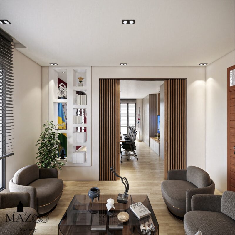 Waiting room - Initial Design Proposal - Qatar Charity - Mazfinity